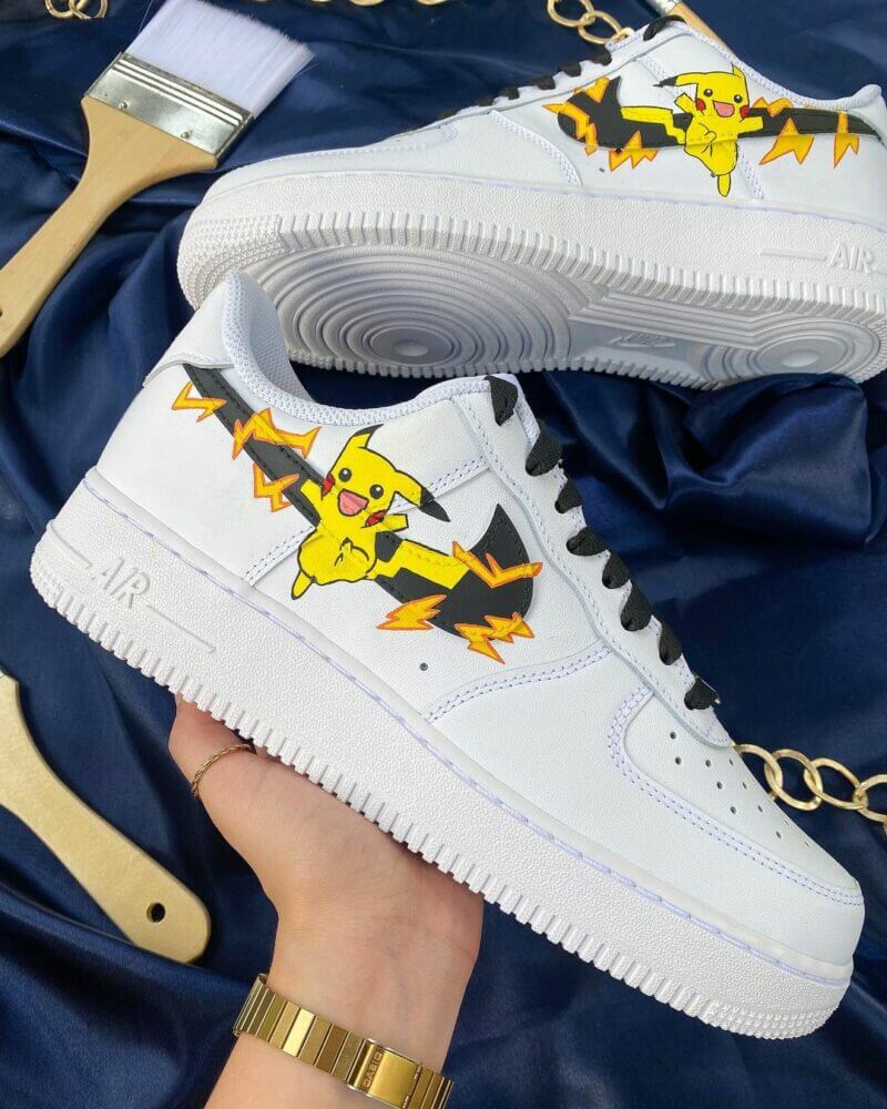 Pokemon - Pikachu Air Force 1 Custom - KingShooz Shop