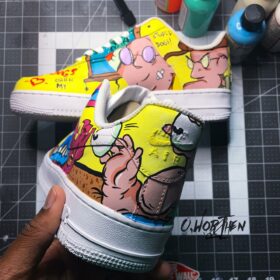 AAAHH Real Monsters x Courage the Cowardly Dog Air Force 1 Custom ...