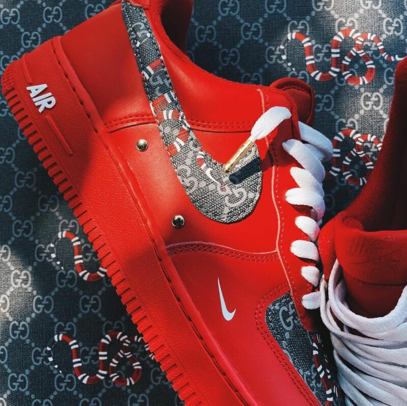 Gucci Snake Air Force 1 Custom - KingShooz Shop