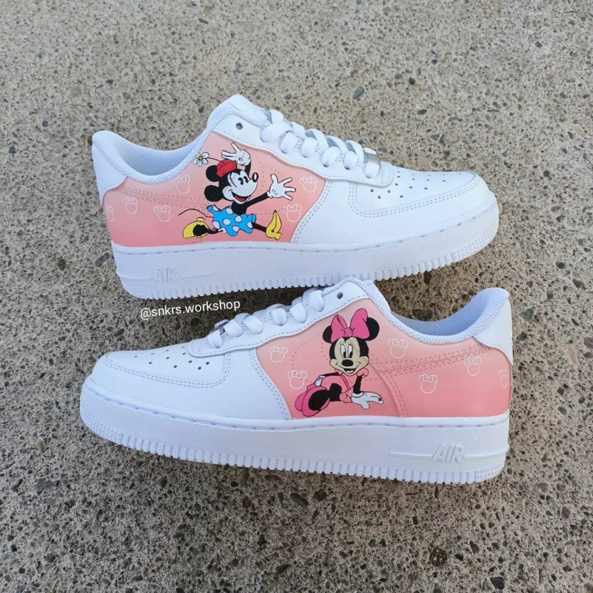 Minnie and Mickey Air Force 1 Custom - KingShooz Shop