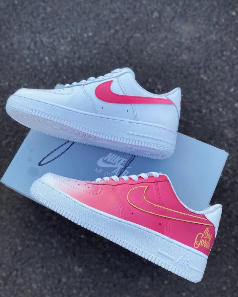 Pink Air Force 1 Custom - KingShooz Shop