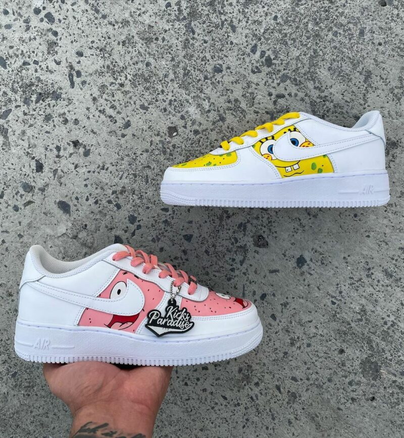 SpongeBob SquarePants Air Force 1 Custom - KingShooz Shop