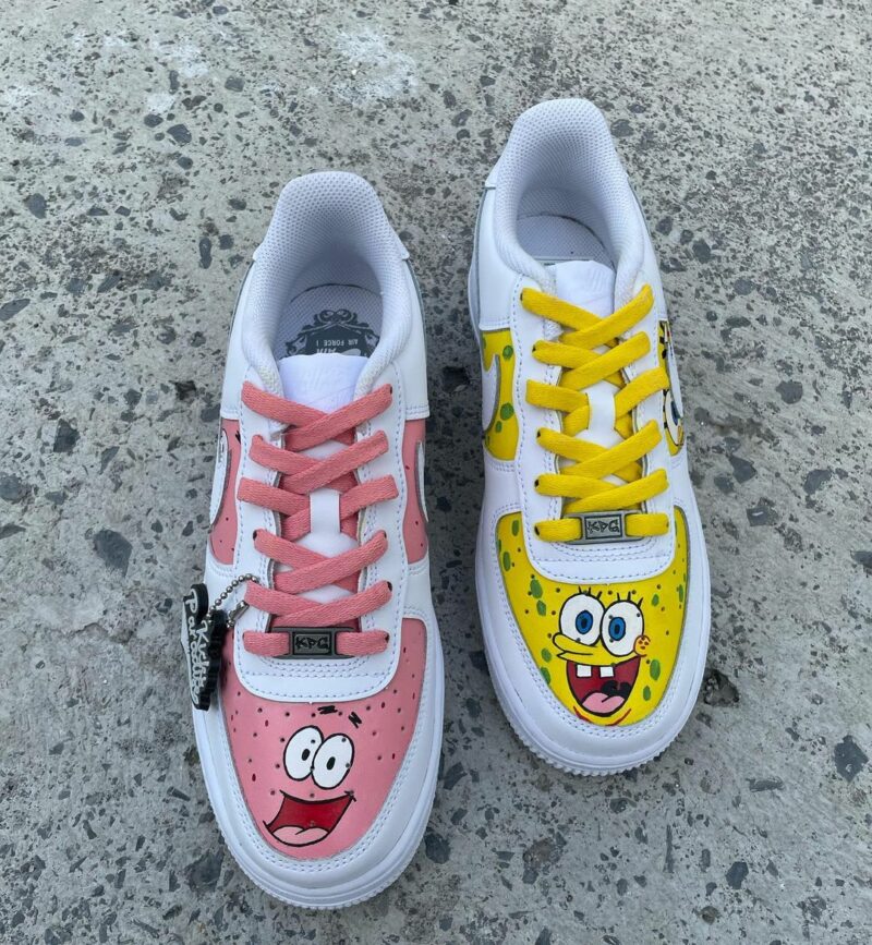 SpongeBob SquarePants Air Force 1 Custom - KingShooz Shop