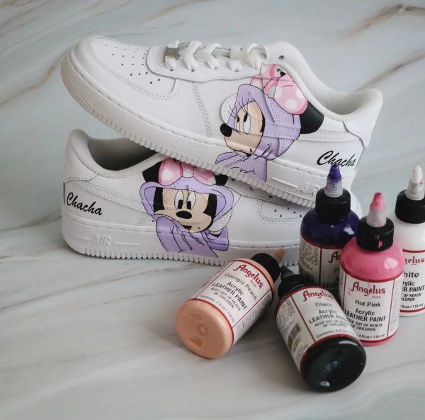 Minnie Mouse Inspired Custom Air Force 1