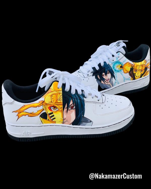 Naruto and Sasuke Design Custom Air Force 1