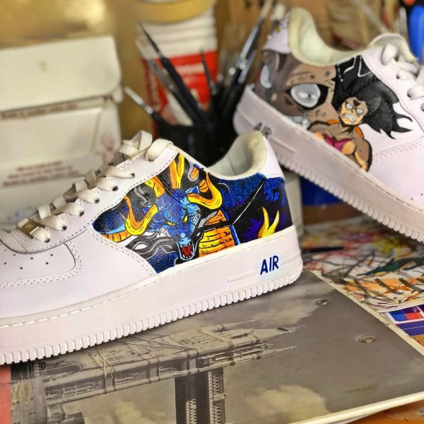 Luffy and Kaido Custom Air Force 1