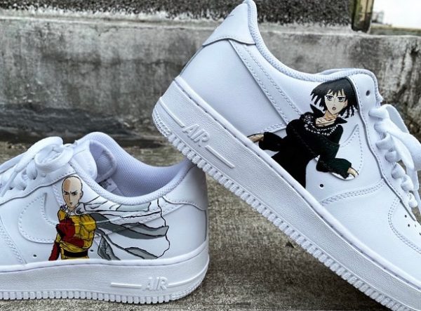 One Punch Man Inspired Custom Air Force 1