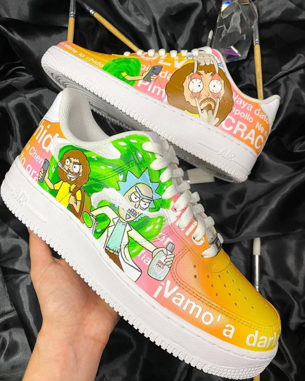 Rick and Morty Custom Air Force 1