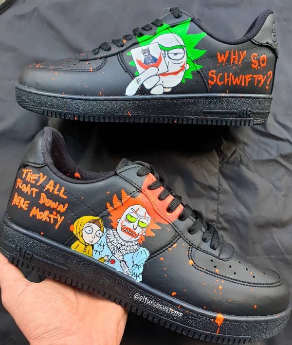 Rick and Morty Custom Air Force 1