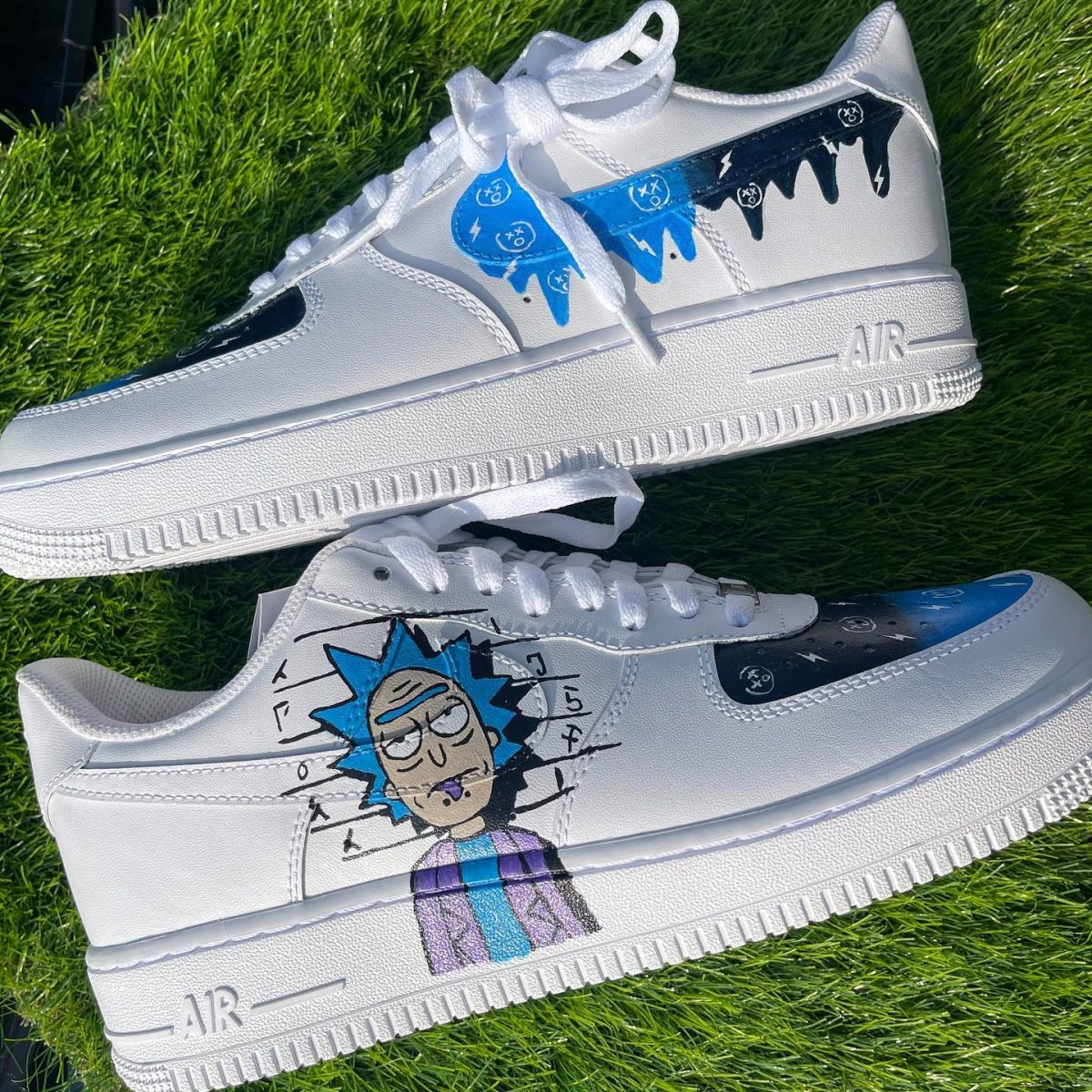 Rick and Morty Custom Air Force 1