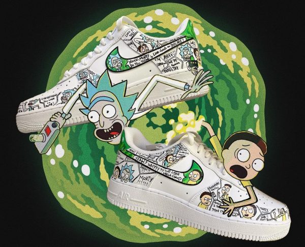 Rick and Morty Custom Air Force 1