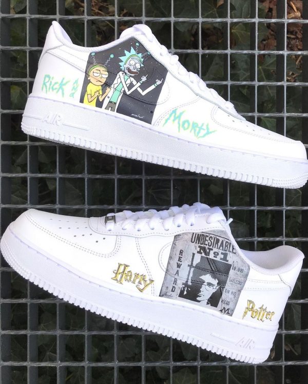 Rick and Morty Custom Air Force 1