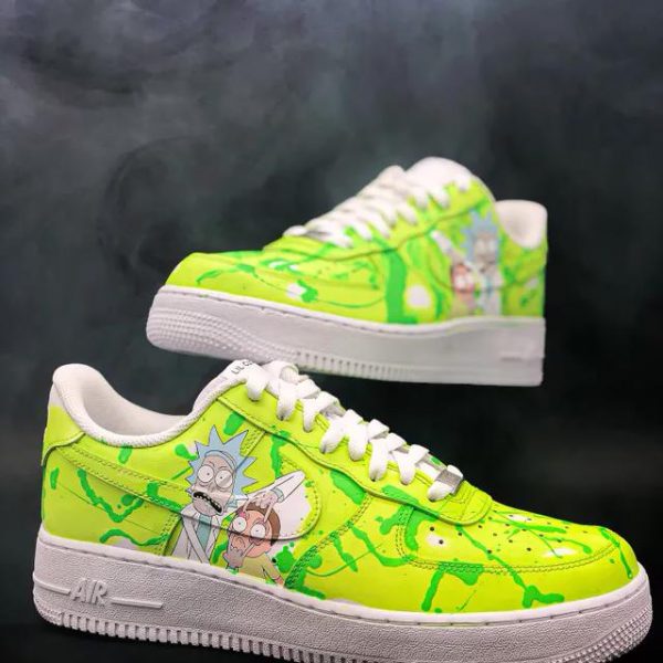 Rick and Morty Custom Air Force 1