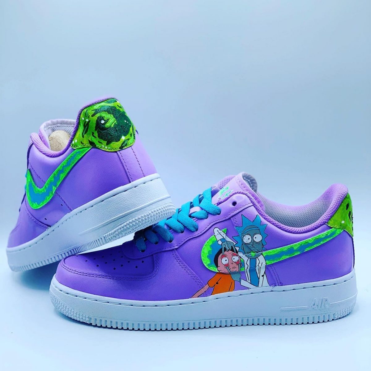 Rick and Morty Custom Air Force 1