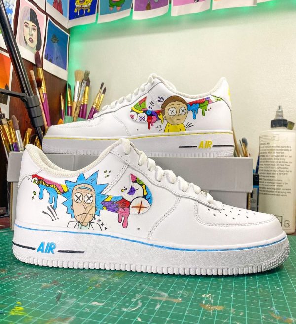 Rick and Morty Custom Air Force 1