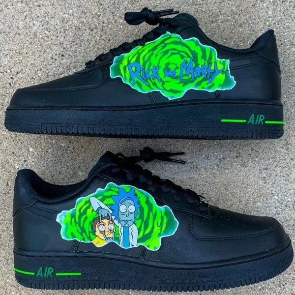 Rick and Morty Custom Air Force 1