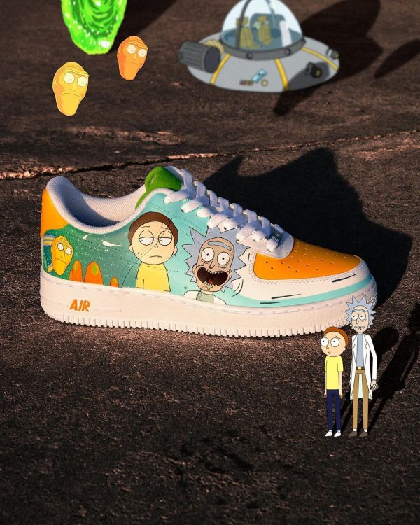 Rick and Morty Custom Air Force 1