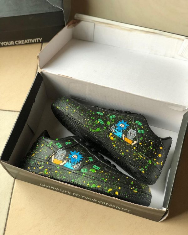 Rick v Morty Custom Air Force 1