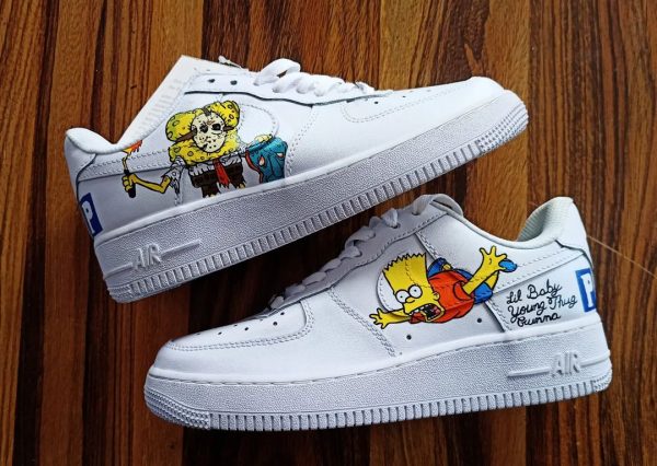 Simpsons and SpongeBob Custom Air Force 1