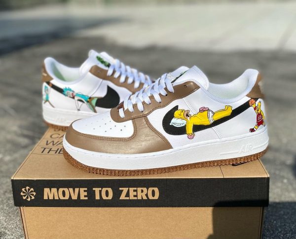 The Simpsons x Rick and Morty Custom Air Force 1