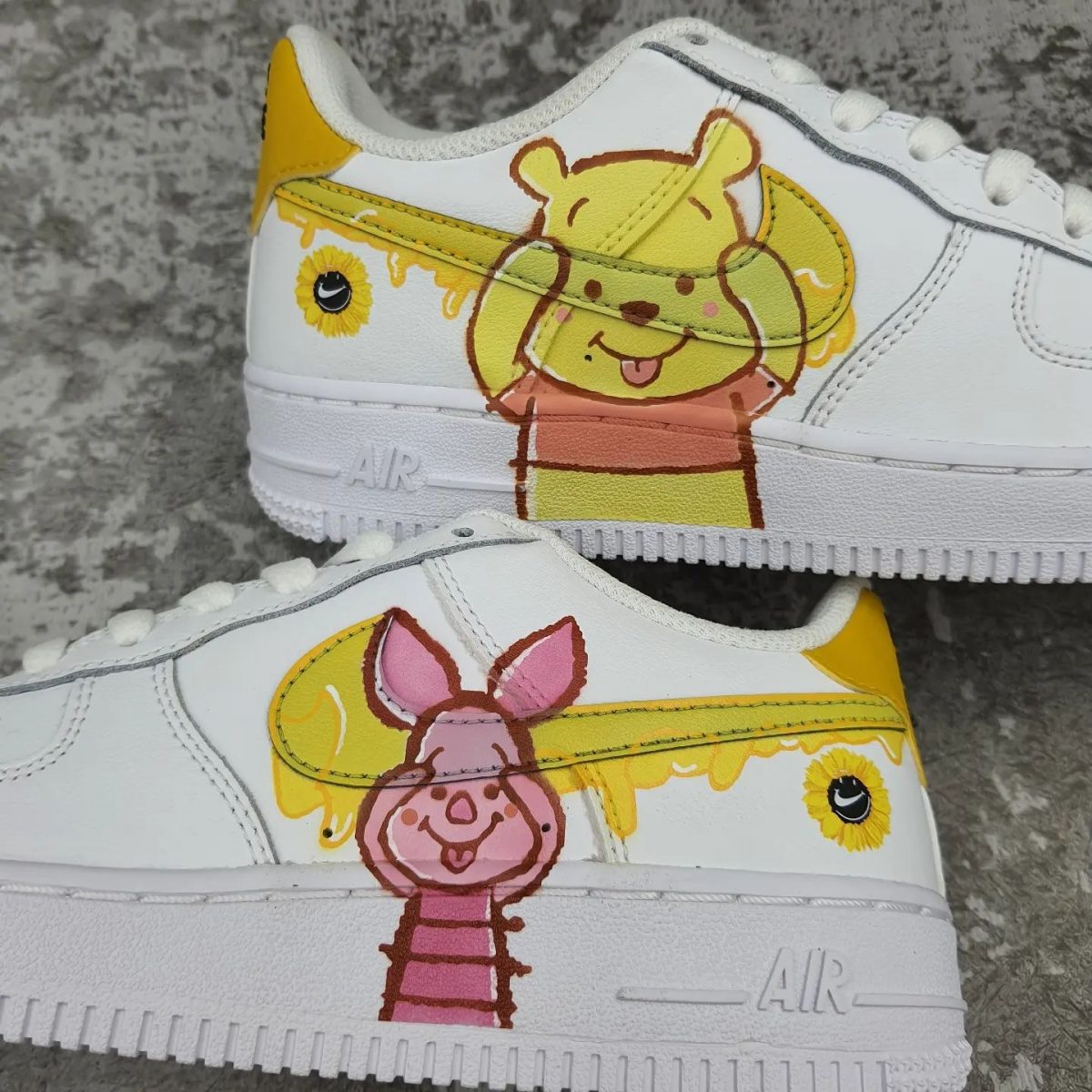 Winnie the Pooh and Piglet Custom Air Force 1